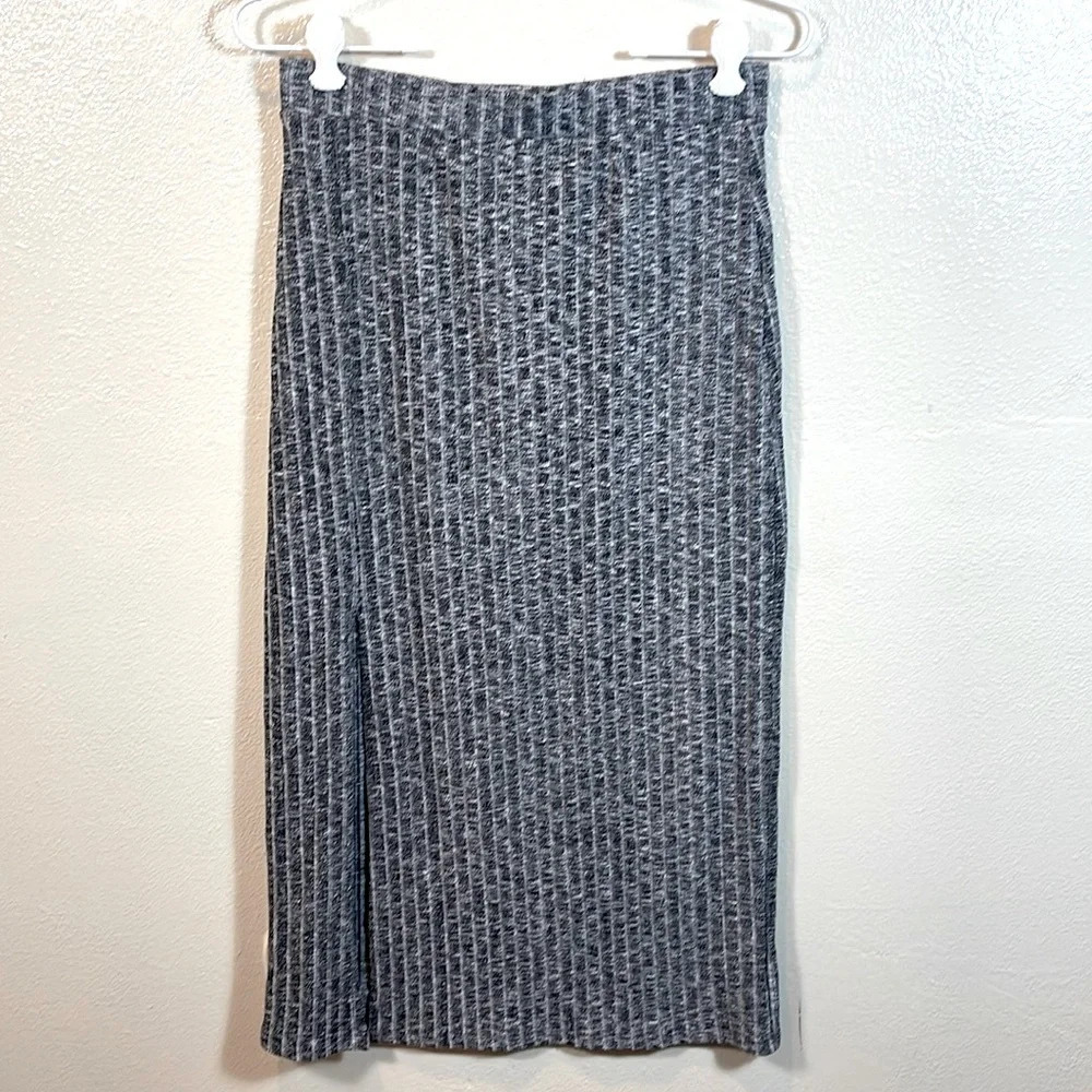 Abercrombie & Fitch Bodycon gray Ribbed Midi Skirt size small